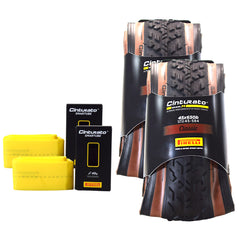 Pirelli Cinturato Gravel M Classic 45-584(650x45c) & SmarTube 700x33/45c(2 Each)