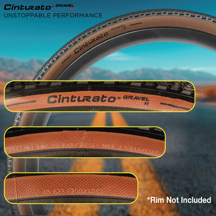 Pirelli Cinturato Gravel H TLR Classic 40-622 (700 x 40c) Road Bicycle Tire & 33/45-622 Presta Cinturato SmarTUBE - SpeedGrip Compound, Tubeless Ready Bike Tire with Keychain (2 Pack Tires & Tubes)