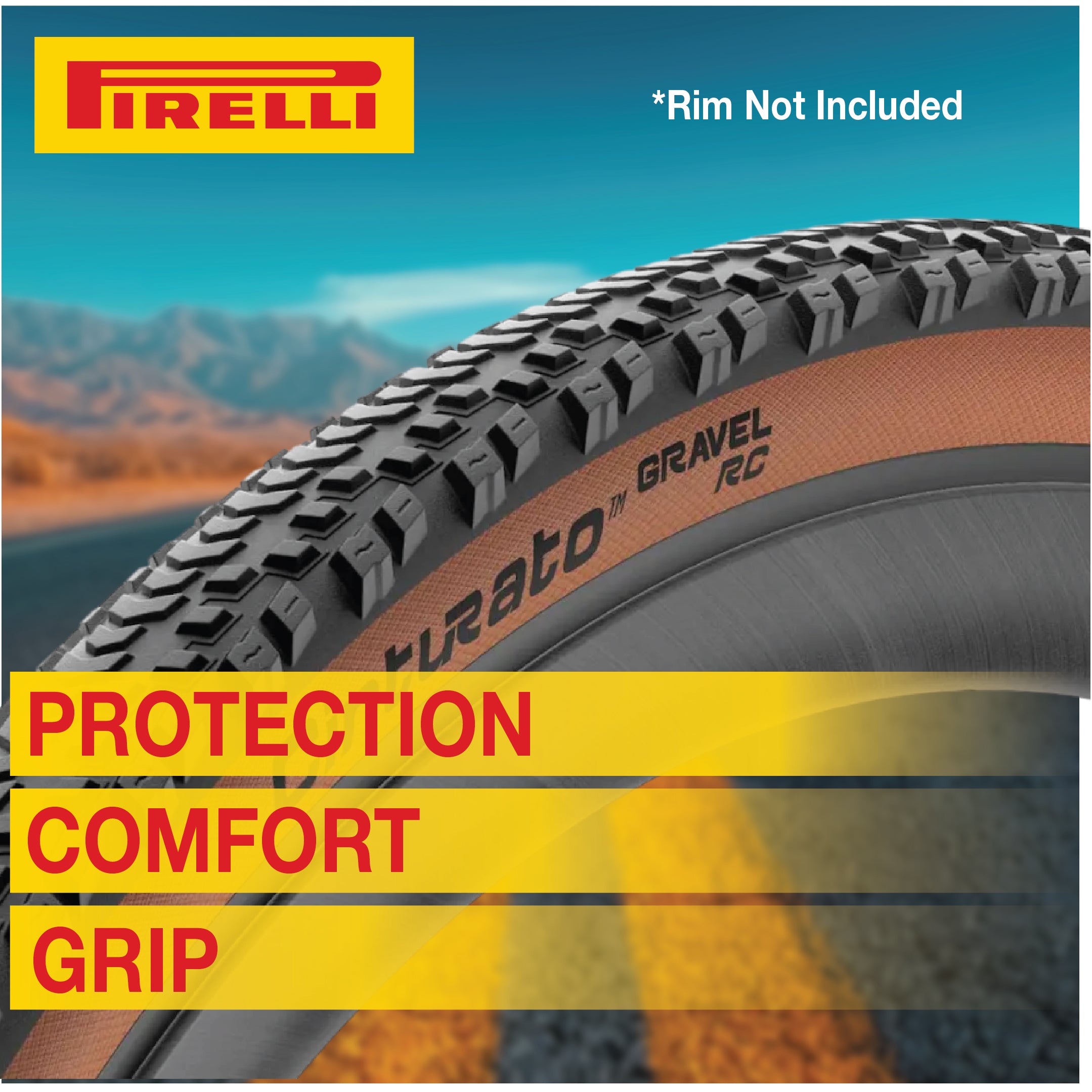Pirelli Cinturato Gravel RC Classic 40-622 (700 x 40c) Race Bicycle Tire & 33/45-622 Presta Cinturato SmarTUBE - SpeedGrip Compound, Tubeless Ready Bike Tire with Keychain (2 Pack Tires & Tubes)