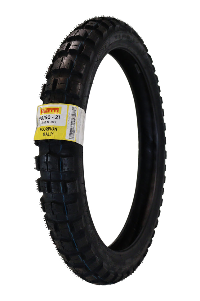 Pirelli Rally Front 90/90‑21 54R Bias TL Tire 4187200 – Durable Tubeless Rally/Adventure Motorcycle Tire for Off‑Road and On‑Road Performance