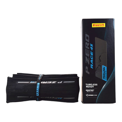 Pirelli P ZERO Race 4S 28-622 (700x28) Road Bike Tire - Tubeless Ready, All-Season Performance, High Grip & Durability, Fast Rolling Bicycle Tire- SmartEVO Compound, TechBELT Construction