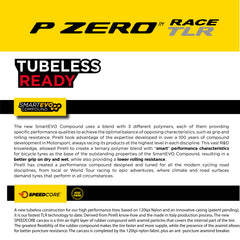 Pirelli P ZERO Race 28-622(700x28c) Color Edition White & SmarTUBE 23/32-622 700C Road Bike Tire & Tube Set-Tubeless Ready, All-Season Performance, High Grip, Bicycle Tube&Tire Set- w/Keychain