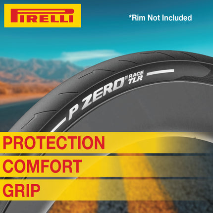 Pirelli P ZERO Race 28-622(700x28c) Color Edition White & SmarTUBE 25/28-622 700C Road Bike Tire & Tube Set-Tubeless Ready, All-Season Performance, High Grip, Bicycle Tube&Tire Set- w/Keychain