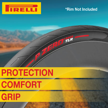 Pirelli P ZERO Race 28-622 (700x28c) Clincher Road Bike Tire - Color Edition Red, Tubeless Ready, High Performance, Superior Grip, Stylish Design for Road Bicycles
