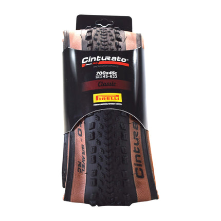 Pirelli Cinturato Gravel RC TLR Classic 45-622 (700 x 45c) Road Bicycle Tire - SpeedGrip Compound, Clincher Type, Tubeless Ready Bike Tire 700x45c