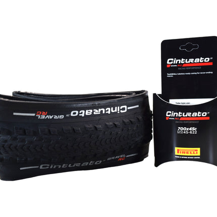 Pirelli Cinturato Gravel RC TLR 45-622 (700 x 45c) Road Bicycle Tire - SpeedGrip Compound, Clincher Type, Tubeless Ready Bike Tire 700x45c