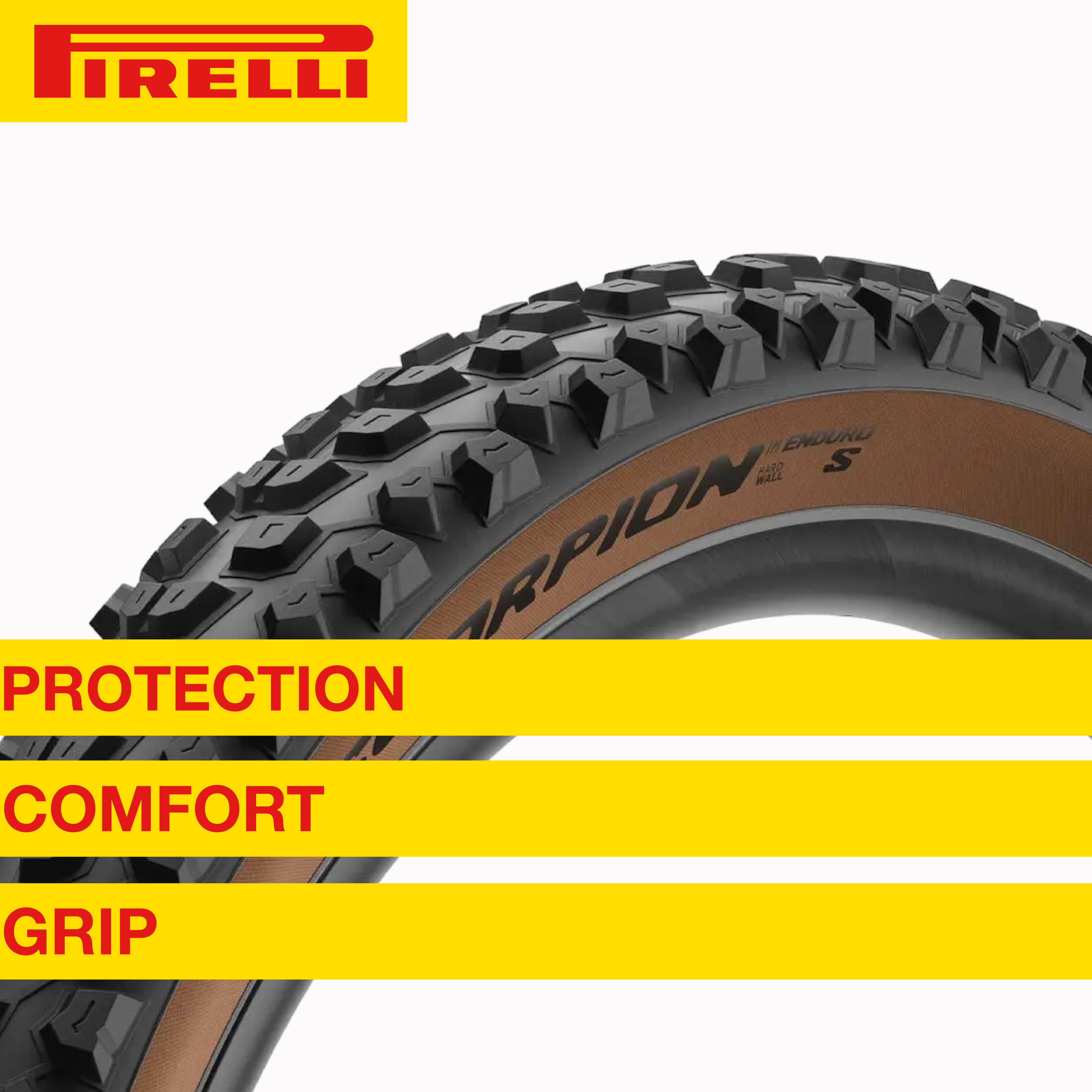 Pirelli Scorpion Enduro S Classic (29" x 2.4) Mountain Bicycle Tire, Unmatched Grip and Reliability for Extreme Enduro Riding, Tubeless Ready Clincher TLR, Enhanced ProWall MTB Casing