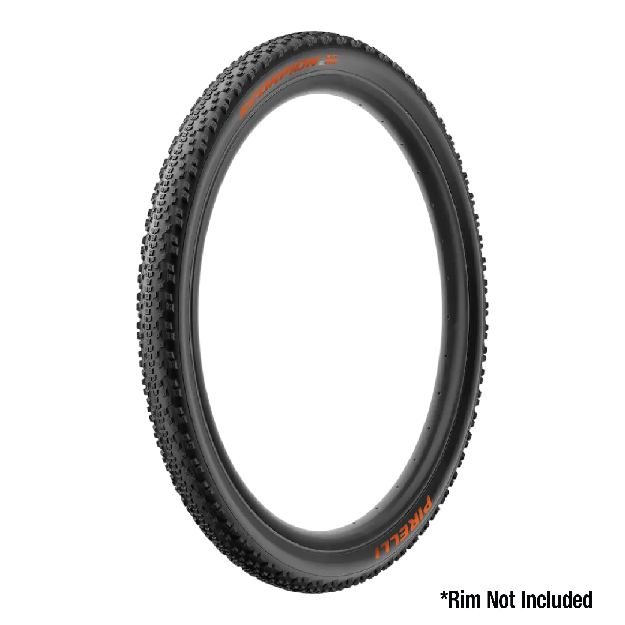 Pirelli Scorpion XC RC Orange Label 60-622 (29x 2.4) MTB Bicycle Tire  - Designed for Demanding Natural, Hardpacked, & Loose Courses, 120TPI and ProWall Casing- Mountain Bike Tire