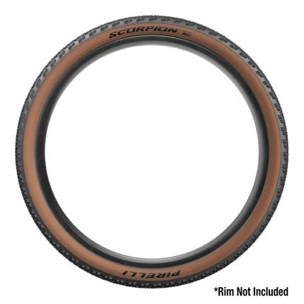 Pirelli Scorpion XC RC Classic Tan Label 60-622 (29x 2.4) MTB Bicycle Tire  - Designed for Demanding Natural, Hardpacked, & Loose Courses, 120TPI and ProWall Casing- Mountain Bike Tire