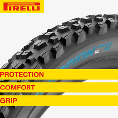 Pirelli Scorpion Enduro M Turchese Color Edition Mountain Bicycle Tire 29x2.4 - Tubeless High-Performance Tear-Resistant MTB Tire with Smartgrip Gravity & HardWall for XC Racing, Trail & Enduro Riding