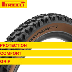 Pirelli Scorpion Enduro M Classic 29x2.6 Mountain Bicycle Tire Tubeless Ready, HardWALL 60 TPI High-Performance All-Terrain Tire for Enduro Trail & Aggressive XC Riding Mountain Bike w/Keychain (2 Pk)