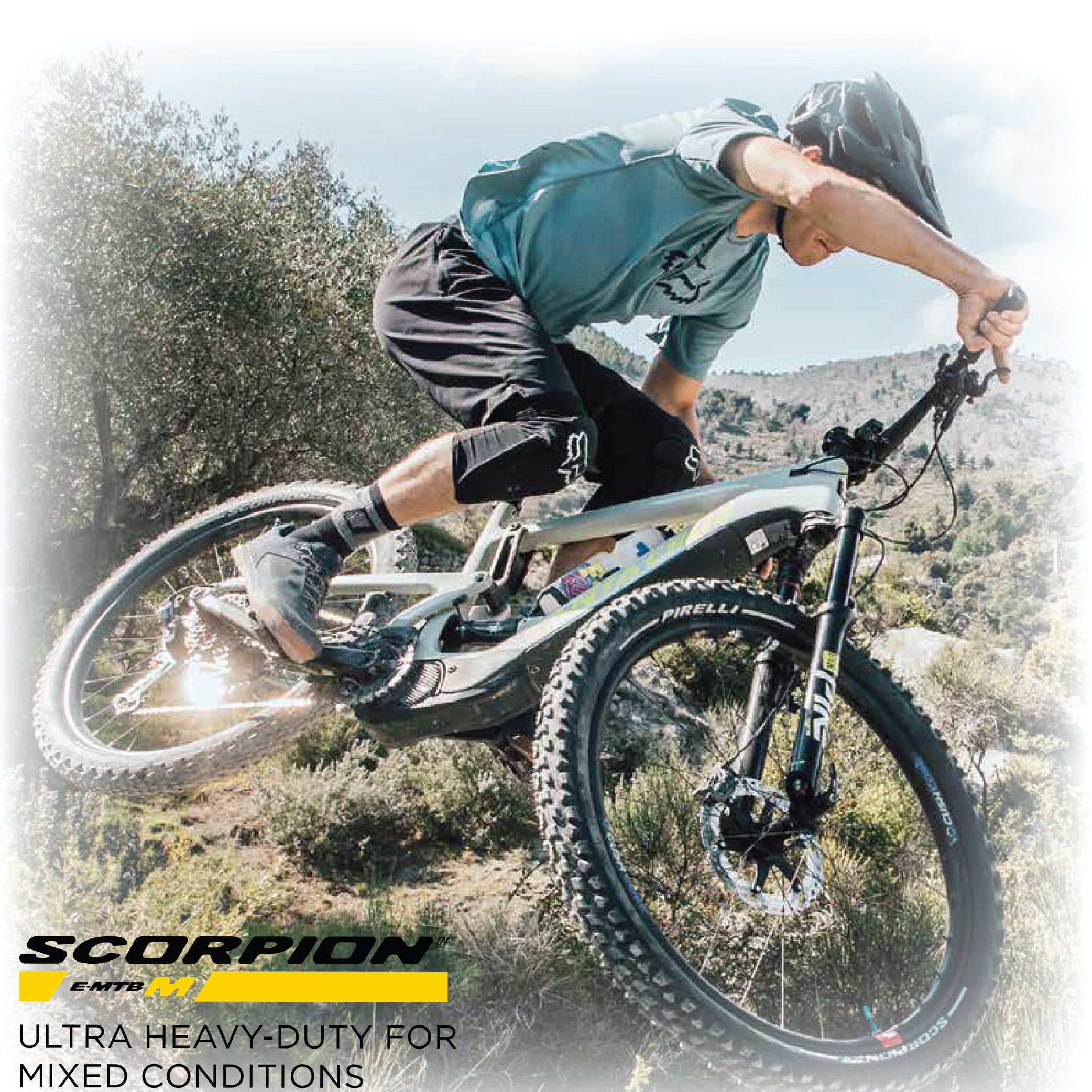 Pirelli Scorpion E-MTB M 65-584 (29 x 2.6) MTB Bicycle Tire - Versatile E-Mountain Bike Tire for Trail and Enduro Use, Mixed Terrain, E-Bike MTB, 120 TPI Mountain Bike Tires w/Keychain (2Pk)