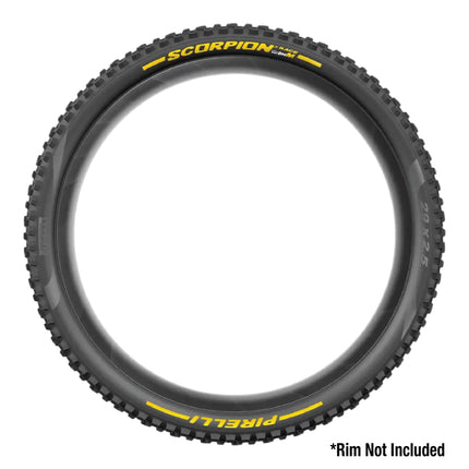 Pirelli Scorpion Race DH M Yellow 63-584 (27.5x 2.5) MTB Bicycle Tire & SmarTUBE 25/28-622 Set- Designed for Hardpacked Courses and Mixed Terrain, 60TPI - Mountain Bike Tire w/Keychain(2 Pk)