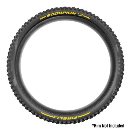 Pirelli Scorpion Race Enduro M Yellow Label 63-584 (27.5x 2.5) MTB Bicycle Tire & SmarTUBE 25/28-622 Set- Designed for Hardpacked Courses and Mixed Terrains, 120x2TPI - Mountain Bike Tire w/Keychain