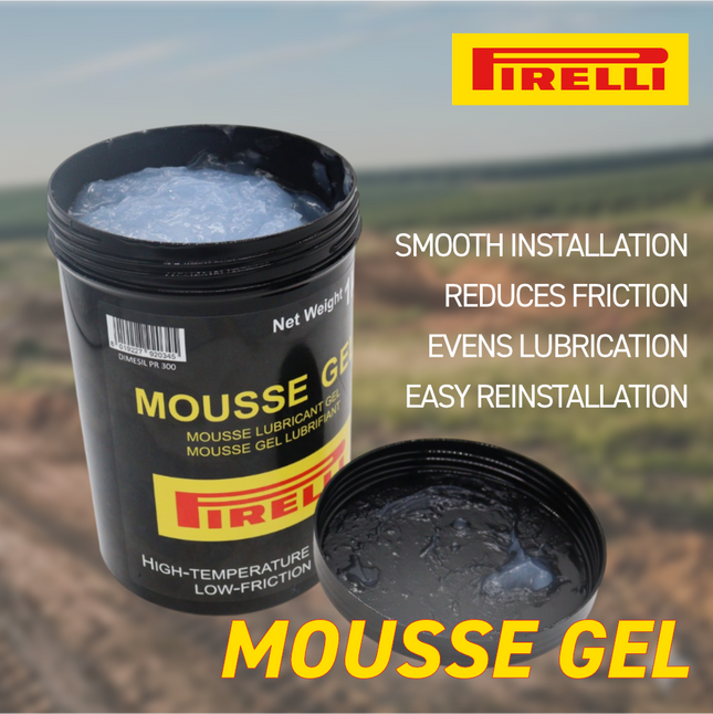 Pirelli 9203400 GEL Tub (1 Kg Container) Tire Mounting Lubricant Gel for Motorcycle Mousse & Off-Road Tire Installation - Professional Mounting Gel for Motocross, Enduro & Rally Tires