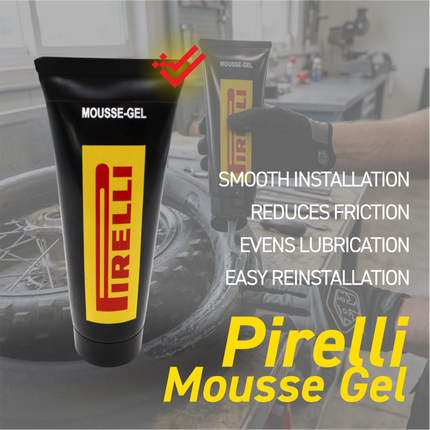 Pirelli 9254700 Mousse X-19E1-Medium (110/90-19) Rear Premium Foam Insert   Designed for Motocross, Helps Prevent Flat Tires, Comes with Mousse Gel for Easy Installation, Non-Highway Service (NHS)