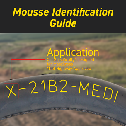 Pirelli 9361100 Mousse X-21B2-Medium (80/100-21) Front Premium Foam Insert, Designed for Motocross, Helps Prevent Flat Tires, Comes with Mousse Gel for Easy Installation, Non-Highway Service (NHS)
