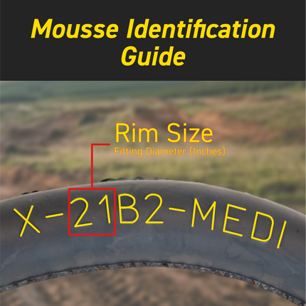 Pirelli 9361100 Mousse X-21B2-Medium (80/100-21) Front Premium Foam Insert, Designed for Motocross, Helps Prevent Flat Tires, Comes with Mousse Gel for Easy Installation, Non-Highway Service (NHS)