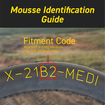 Pirelli 9361100 Mousse X-21B2-Medium (80/100-21) Front Premium Foam Insert, Designed for Motocross, Helps Prevent Flat Tires, Comes with Mousse Gel for Easy Installation, Non-Highway Service (NHS)