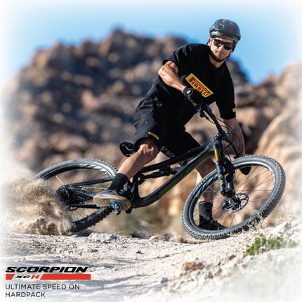 Pirelli Scorpion  XC H Yellow Label 55-622 (29x 2.2) MTB Bicycle Tire  - Designed for Hardpacked Courses, 120TPI and ProWall Casing- Mountain Bike Tire w/Keychain