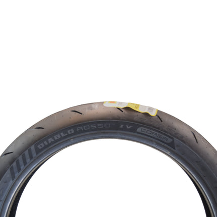Pirelli Diablo Rosso IV Corsa Front 110/70ZR17 (54 W) & Rear 200/60-17 80W Motorcycle Tires  - High Performance, Durable, & Reliable Tire for Street Racing Bikes w/ Keychain
