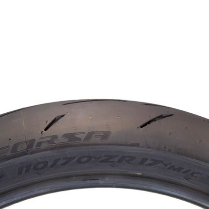 Pirelli Diablo Rosso IV 110/70 ZR 17 54W M/C Front & 180/55 ZR 17 M/C TL Rear Motorcycle Tire Set - High Performance, Durable for Super Sport Bikes with Keychain