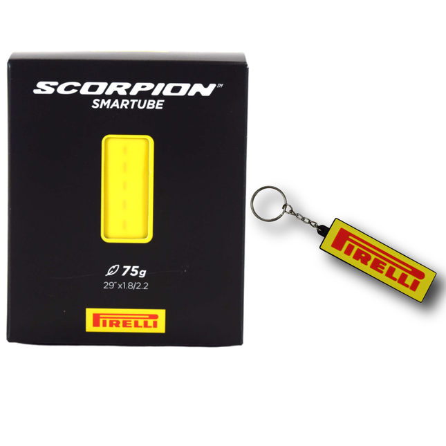 Pirelli Scorpion SmarTUBE 46/58-622, Presta 42mm Valve - Ultimate Puncture Resistance, Low Weight, Adventure Cycling Essentials - Bicycle Tire Tube w/Keychain