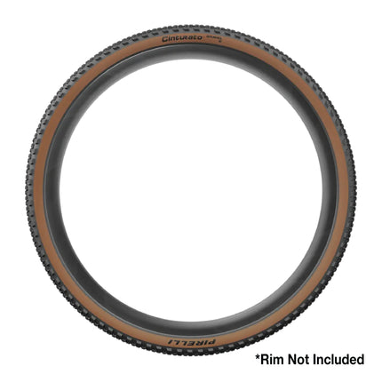 Pirelli Cinturato Gravel S TLR Classic 45-622 (700 x 45c) Road Bicycle Tire - SpeedGrip Compound, Clincher Type, Tubeless Ready Bike Tire with Keychain 700x45c