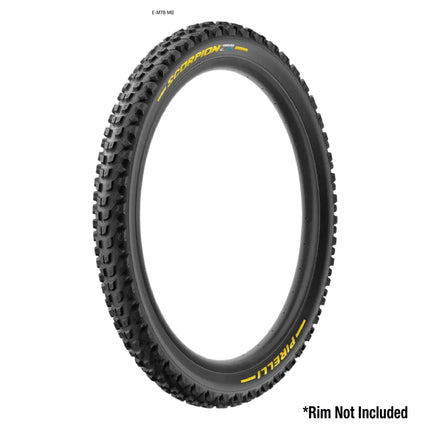 Pirelli Scorpion Enduro S Yellow Label 65-622 (29x 2.6) MTB Bicycle Tire  - Designed for Daily Riding and Local Trails, 60TPI and Hard Wall Casing- Mountain Bike Tire w/Keychain