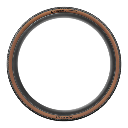 Pirelli Cinturato Adventure Classic 40-622 Tan Wall Bicycle Tires (2-Pack) with Cinturato SmarTube 33/45-622 Presta 60mm (2-Pack) - Gravel Touring Tire & Tube Bundle + Keychain