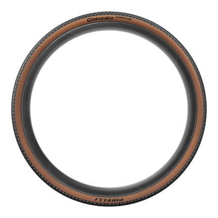 Pirelli Cinturato Adventure Classic 35-622 Tan Wall Bicycle Tires (2-Pack) with Cinturato SmarTube 33/45-622 Presta 60mm (2-Pack) - Gravel Touring Tire & Tube Bundle + Keychain