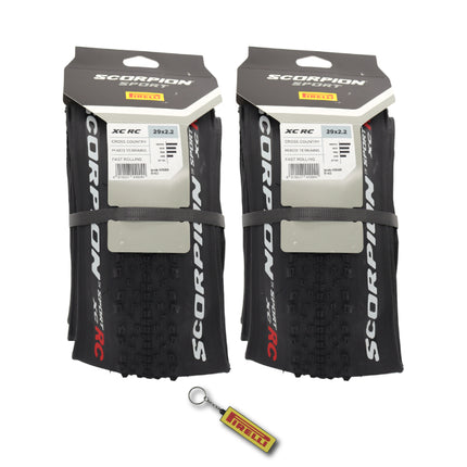 Scorpion Sport XC RC 55-622 Black x 2 w/Keychain