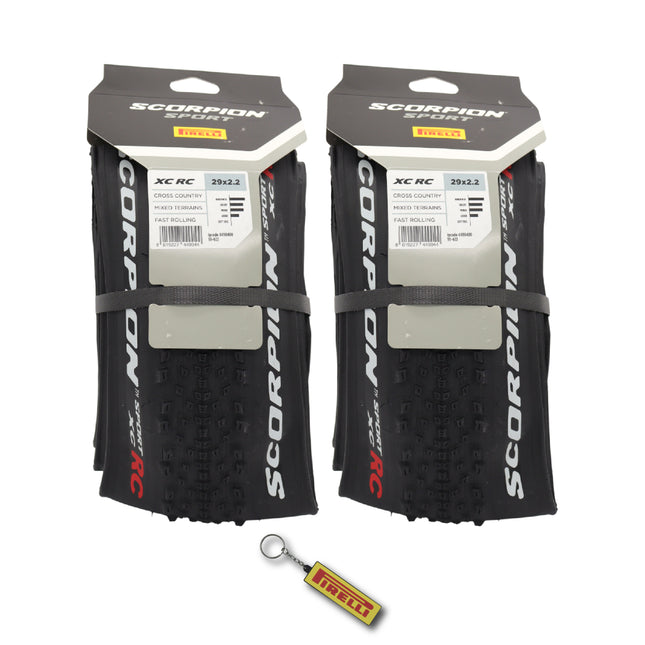 Scorpion Sport XC RC 55-622 Black x 2 w/Keychain