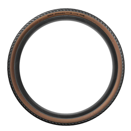Pirelli Cinturato Gravel M Classic HP-Line 45-622 Tan Wall Bicycle Tire 700x45 High Performance Gravel Tire Mixed Terrain Durable All Road Folding Tire with Keychain