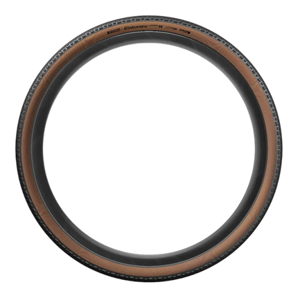 Pirelli Cinturato Gravel H Classic HP Line 40-622 Tan Wall Bicycle Tires 700x40 High Performance Gravel Tire Set - 2 Pack Fast Rolling Durable Folding Tires with Keychain