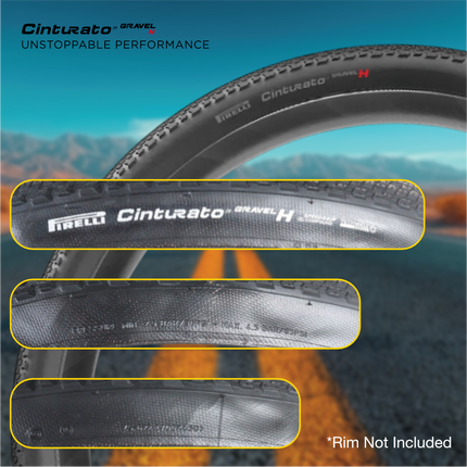 Pirelli Cinturato Gravel H P-Line 45-622 Black Bicycle Tire (700x45) 2 Pack High Performance Gravel Tires Fast Rolling All Road Folding Tires with SmarTube 33-45-622 Presta 60mm 2 Pack and Keychain