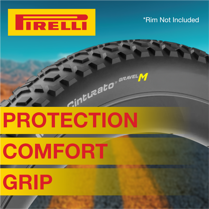 Pirelli Cinturato Gravel M P-Line 40-622 Black Bicycle Tire 700x40 Mixed Terrain Gravel Tire Durable All Road Folding Tire with Cinturato SmarTube 33-45-622 Presta 60mm and Keychain