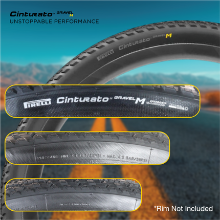 Pirelli Cinturato Gravel M P-Line 40-622 Black Bicycle Tire 700x40 2 Pack Mixed Terrain Gravel Tires Durable All Road Folding Tires with SmarTube 33-45-622 Presta 60mm 2 Pack and Keychain