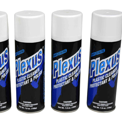 MADE in USA Plexus Plastic Cleaner Protectant & Polish 7oz Can 5 Pack w Sticker