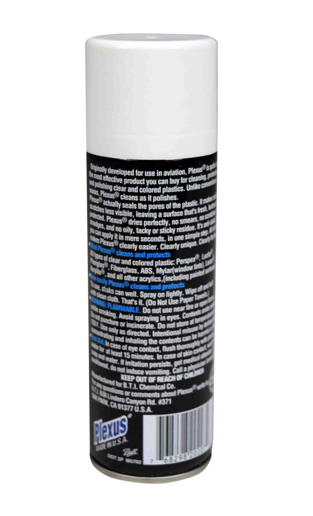 MADE in USA Plexus Plastic Cleaner Protectant & Polish 7oz Can 5 Pack w Sticker