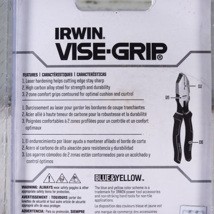 Vise-Grip 1968335 9.5" Lineman's Pliers W/LH Edge