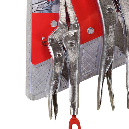 Milwaukee 48-22-3602 2Pc Locking Pliers Set, 6" Long Nose & 10" Curved Jaw