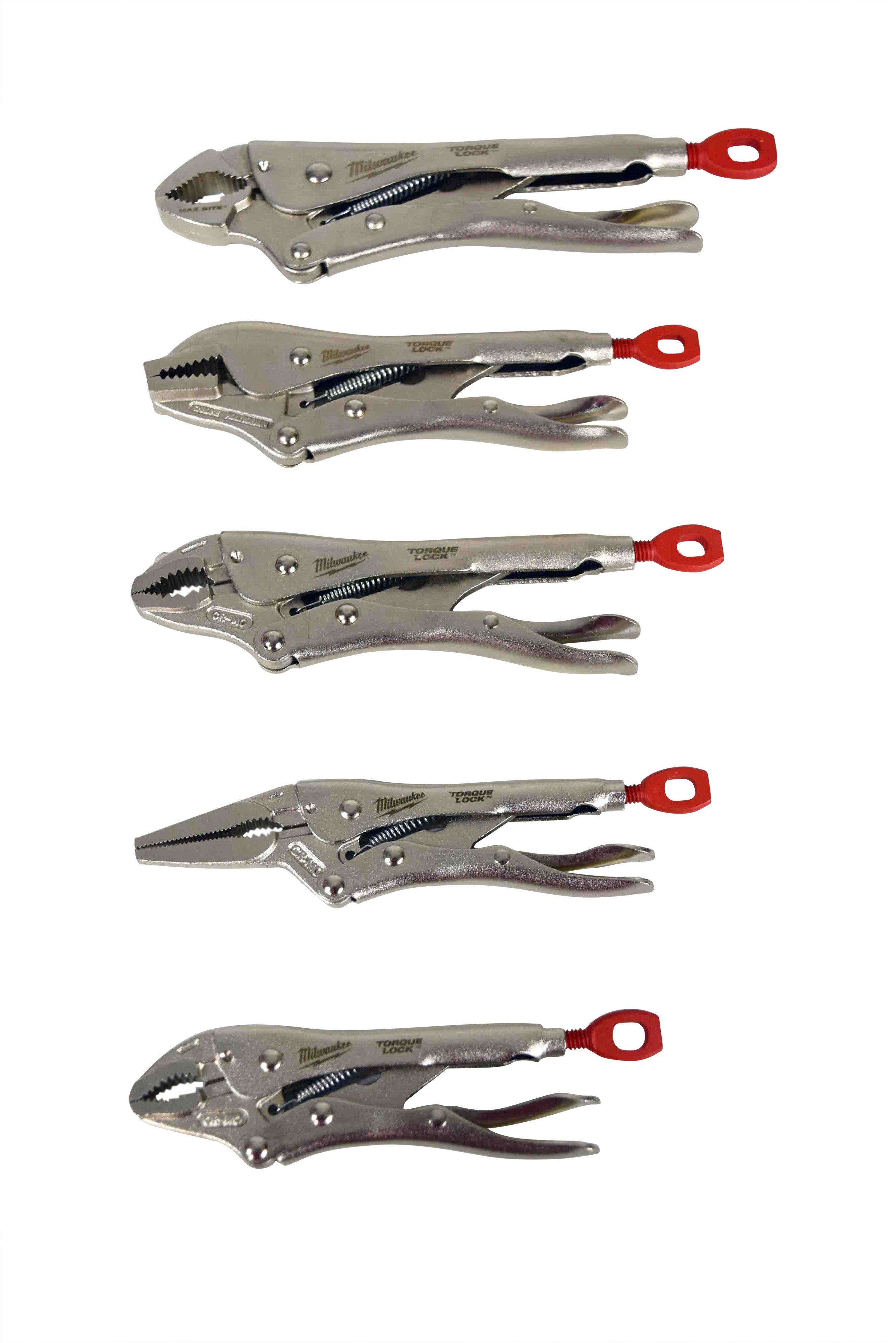 Milwaukee 48-22-3695 5 Piece Locking Plier Auto Kit