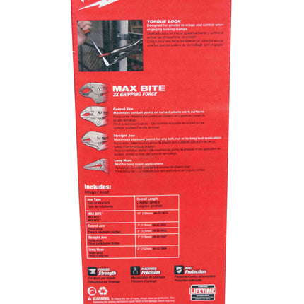 Milwaukee 48-22-3695 5 Piece Locking Plier Auto Kit