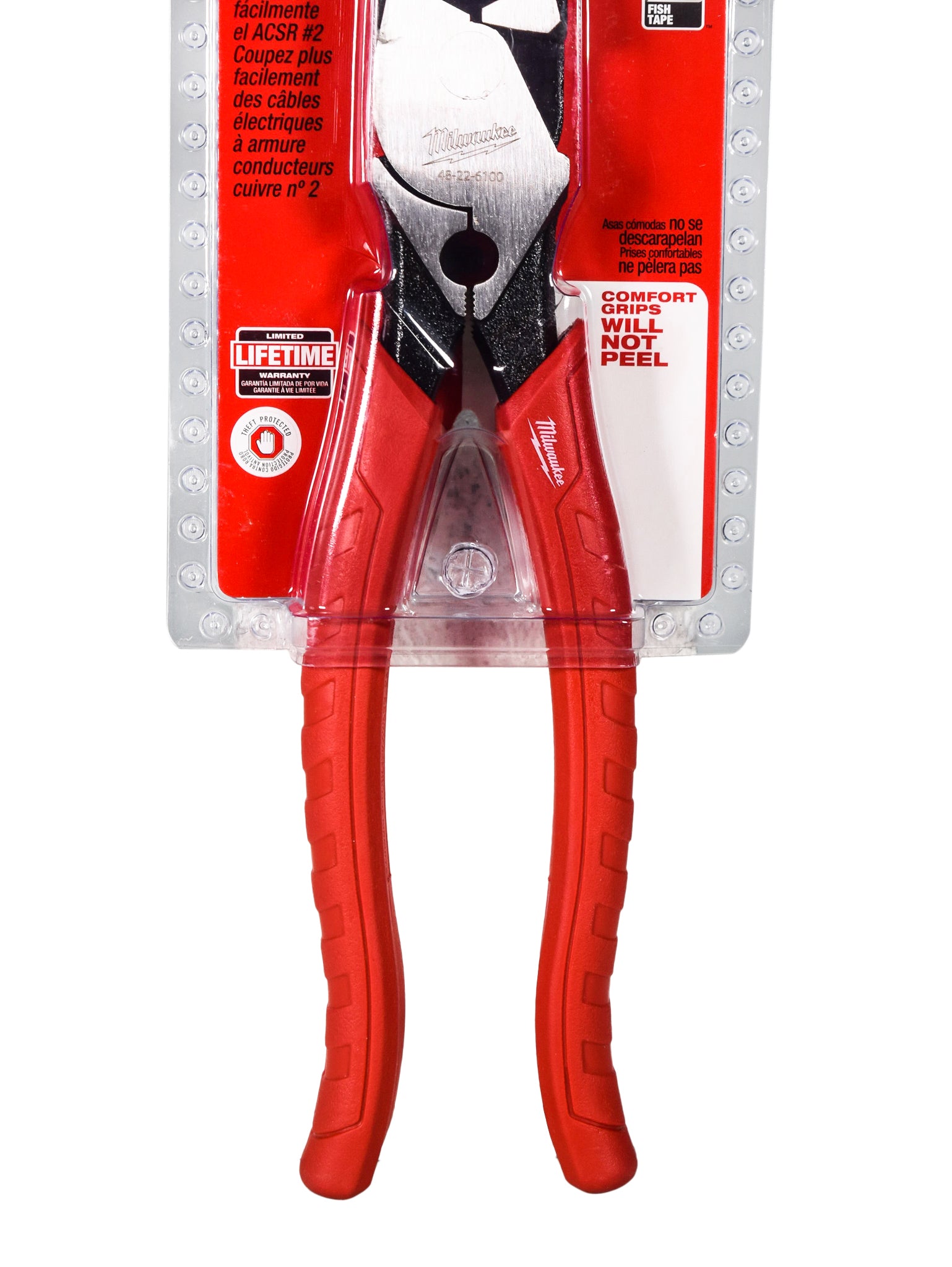 Milwaukee 48-22-6100 Comfort Grip High Leverage Linemans Pliers with Crimper