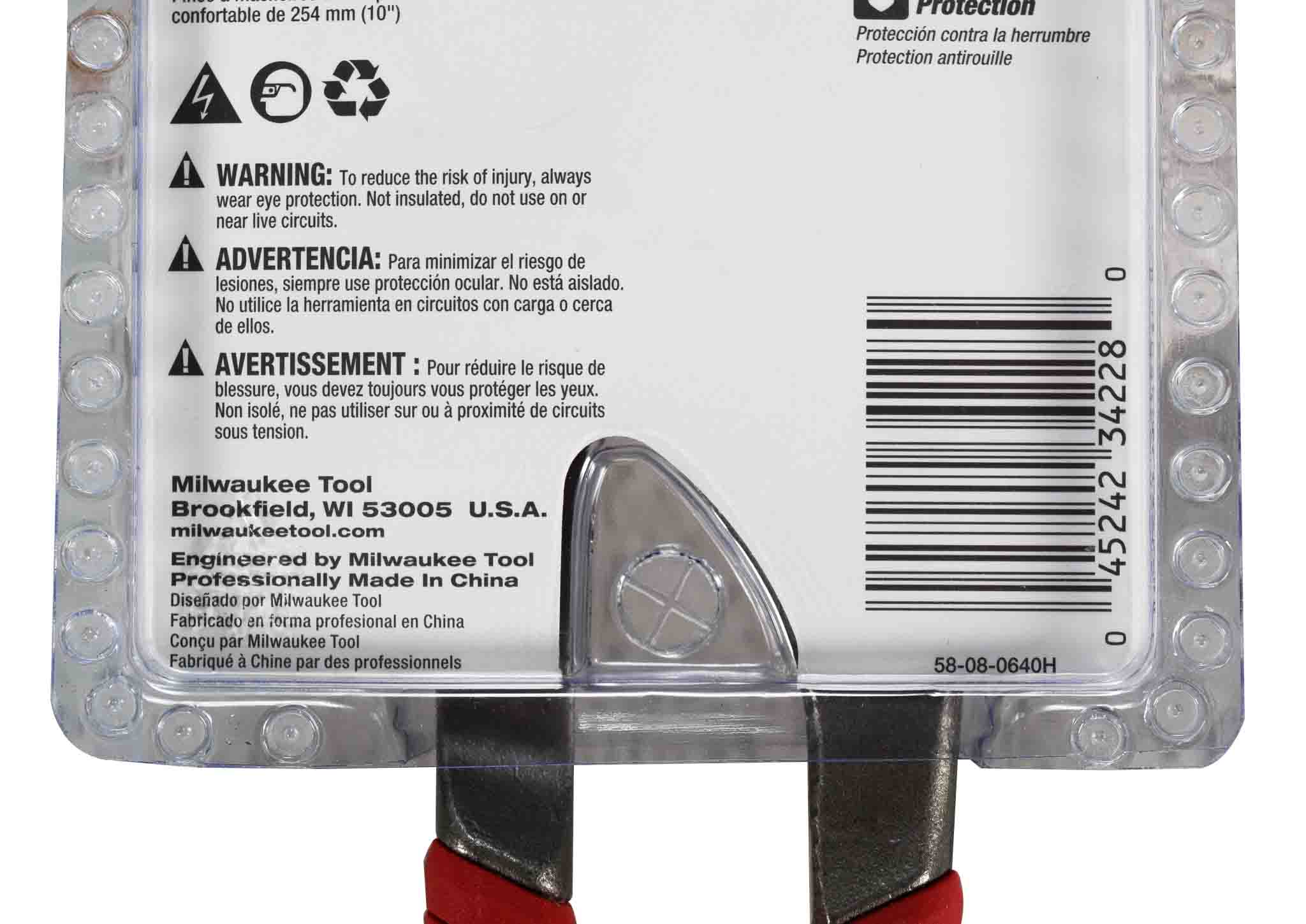 Milwaukee 48-22-6310 10" Straight Jaw Pliers