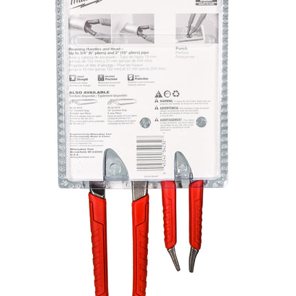 Milwaukee 48-22-6330 6" & 10" Comfort Grip Straight Jaw Pliers Set