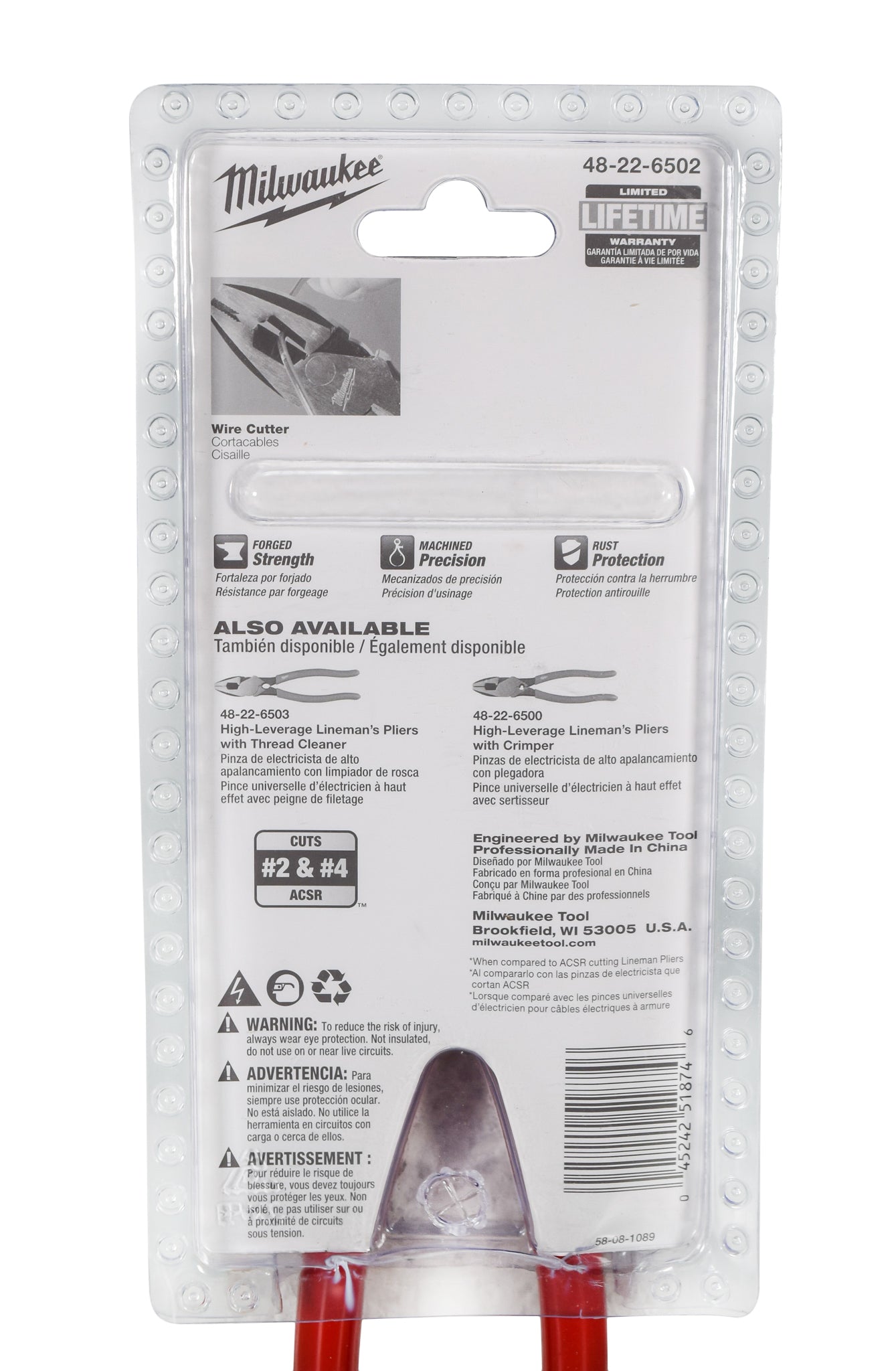 Milwaukee 48-22-6502 9 in. High-Leverage Lineman Pliers