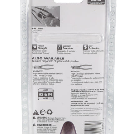 Milwaukee 48-22-6502 9 in. High-Leverage Lineman Pliers