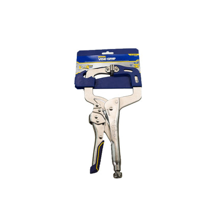 Vise-Grip IRHT82586 Fast Release 11" Welding C-clamp w/Swivel Pad Locking Pliers